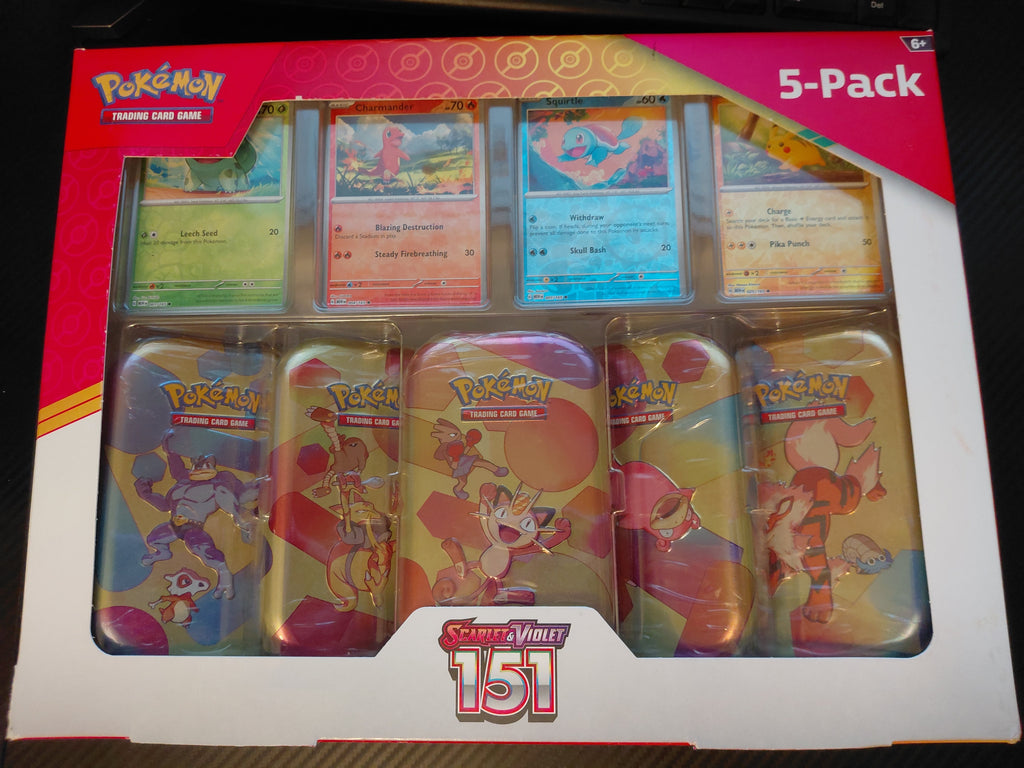 Costco Pokemon Scarlet & Violet 151 Mini Tin 5-pack (Meowth)