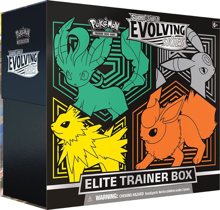 Pokémon Evolving Skies Elite Trainer Box [Flareon/Jolteon/Umbreon/Leafeon] - SWSH07