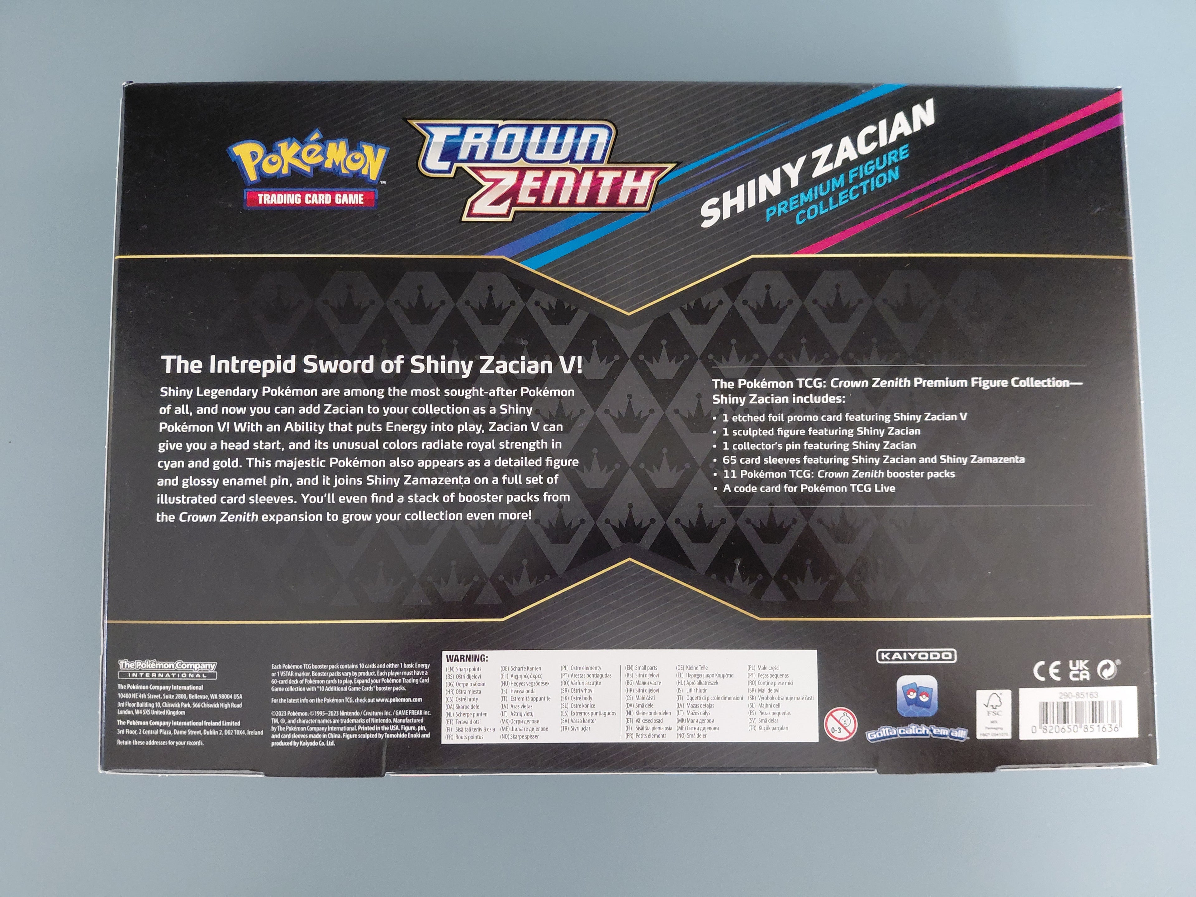 Pokémon Crown Zenith Premium Figure Collection [Shiny Zacian]