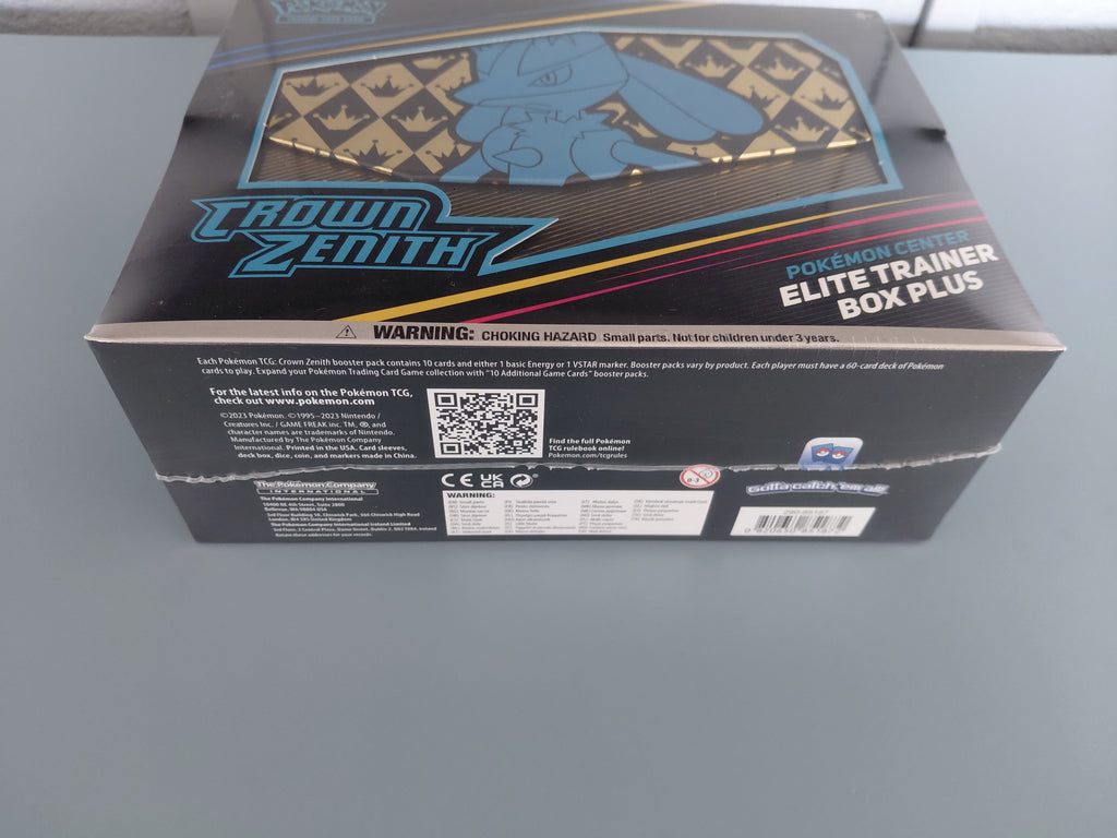 Pokémon Sword & Shield Crown Zenith Pokémon Center Elite Trainer Box Plus