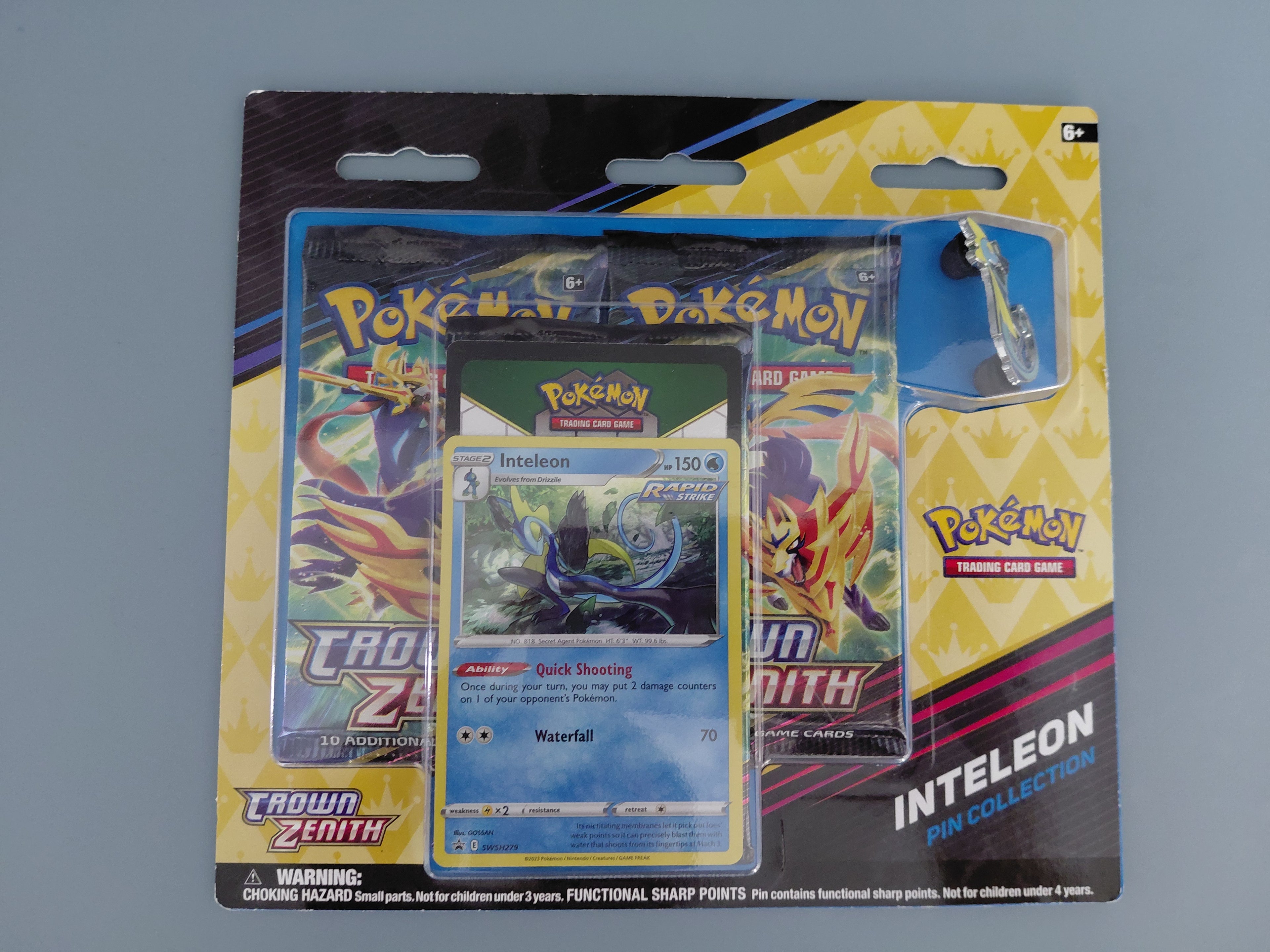 Pokémon Crown Zenith Pin Collection [Inteleon]