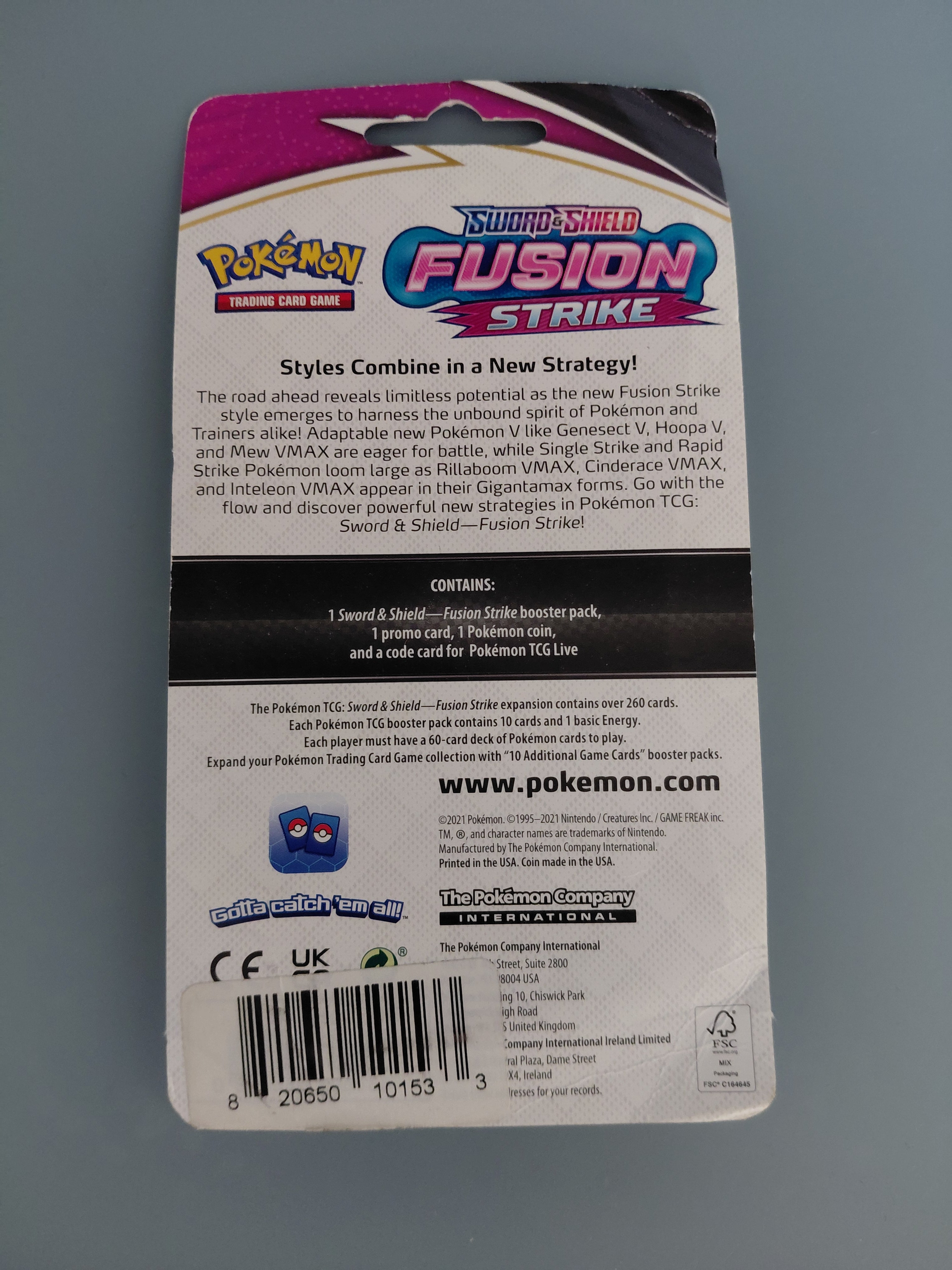 Pokémon Fusion Strike Single Pack Blister [Blitzle] - SWSH08
